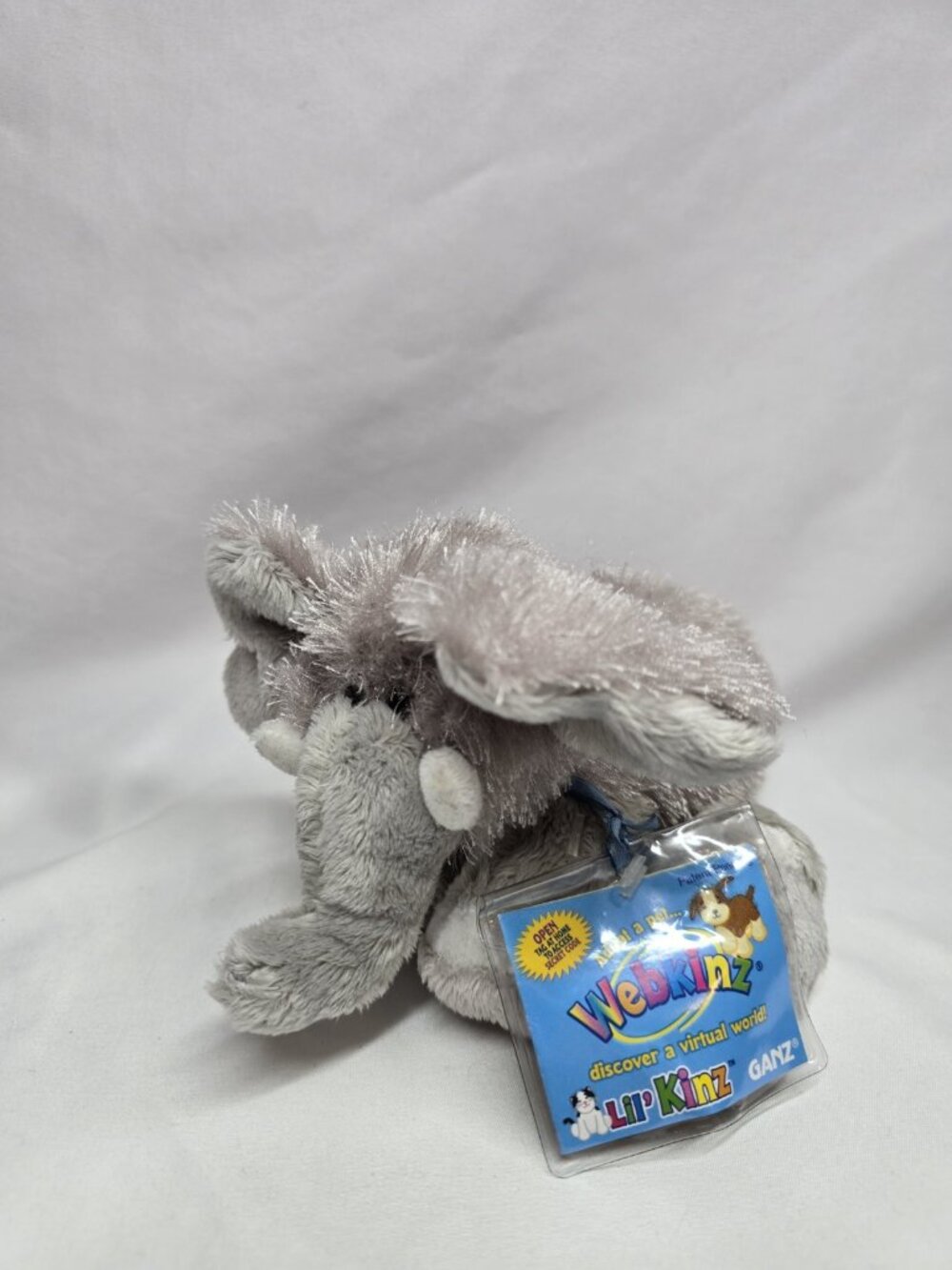 Ganz Webkinz Lil Kinz Elephant Plush Sealed Code Tag Stuffed Animal HS007